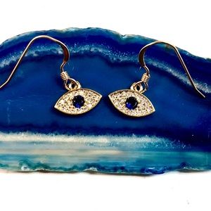 Evil Eye Earrings, Hamsa, Protection, Minimalist